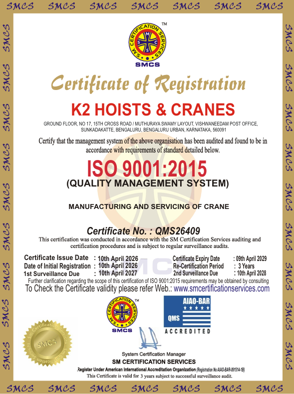 ISO 9001:2015 Certificate
